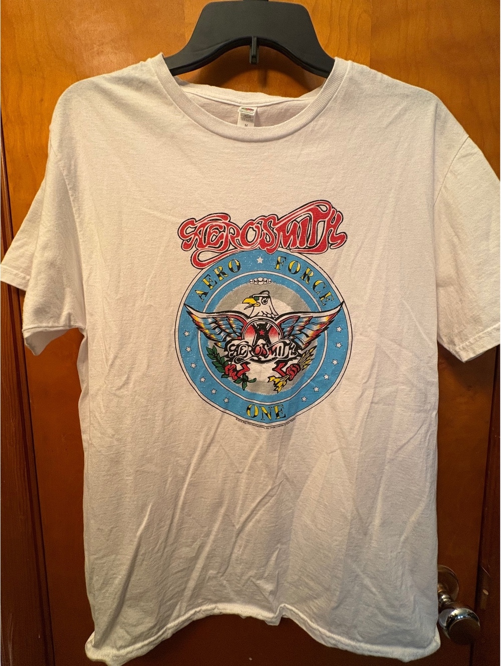 Aerosmith Aero Force One Graphic T-Shirt White Men’s M